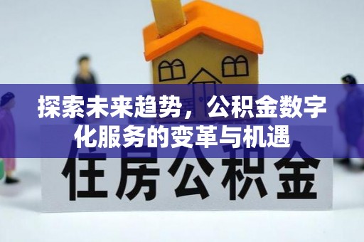 博尔塔拉蒙古探索未来趋势，公积金数字化服务的变革与机遇