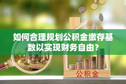 博尔塔拉蒙古如何合理规划公积金缴存基数以实现财务自由？
