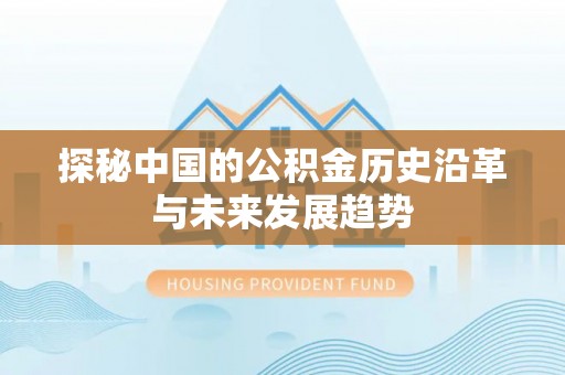 博尔塔拉蒙古探秘中国的公积金历史沿革与未来发展趋势