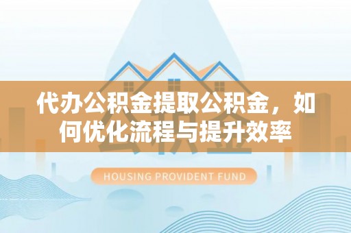 博尔塔拉蒙古代办公积金提取公积金，如何优化流程与提升效率