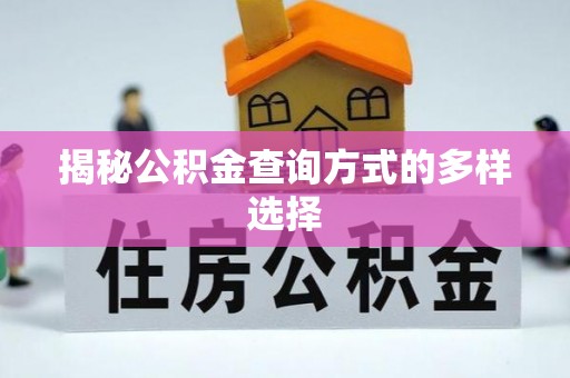 博尔塔拉蒙古揭秘公积金查询方式的多样选择