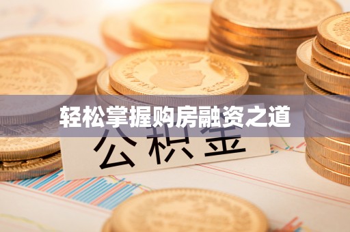 博尔塔拉蒙古轻松掌握购房融资之道